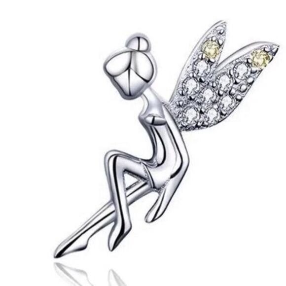 Peter Pan & Tinkerbell Sterling Silver Hoop Earrings – Fairy  925 Tinkerbell from Peter Pan Earrings
